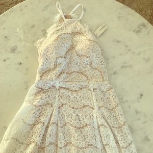 Francescas white lace dress
